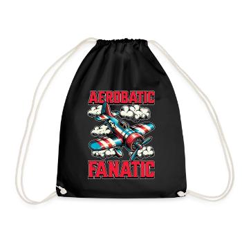 Pilote de voltige Voltige Fanatique Amateur d’avion - Sac de sport léger - noir - Devant