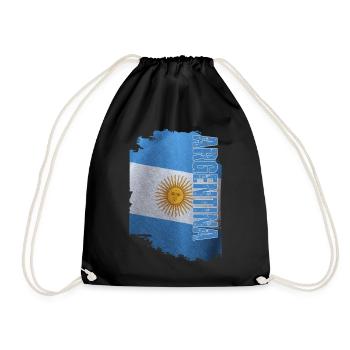 Drapeau argentin vertical, j’adore l’Argentine - Sac de sport léger - noir - Devant