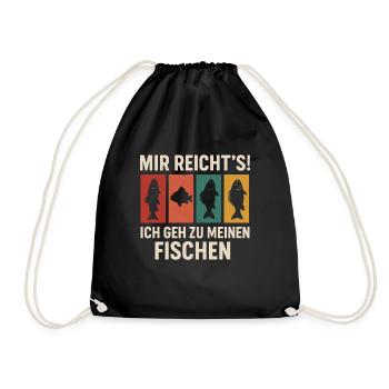 J’en ai assez, je vais à mon poisson - Sac de sport léger - noir - Devant