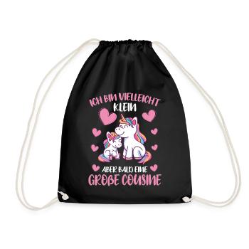 Peut-être petit, mais bientôt grand cousin licorne - Sac de sport léger - noir - Devant