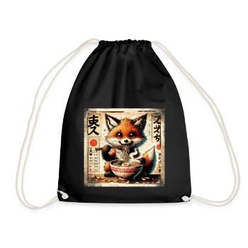 Ramen Fox - Sac de sport léger - noir - Devant