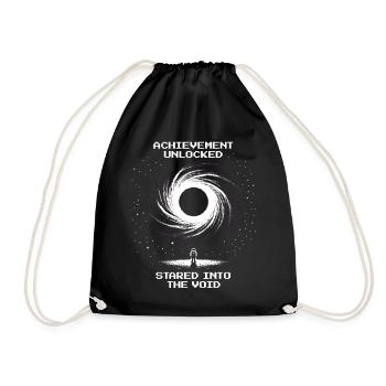 Achievement: A look into space | Astronomy Stars - Drawstring Bag - black - Front