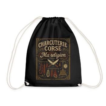 Charcuterie Corse Ma Religion - Sac de sport léger - noir - Devant