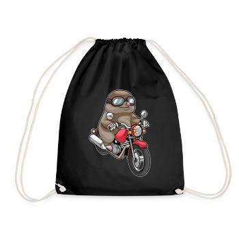 Moto taupe - Sac de sport léger - noir - Devant
