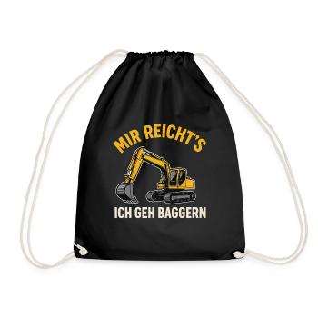 J’en ai assez, je vais creuser - Sac de sport léger - noir - Devant