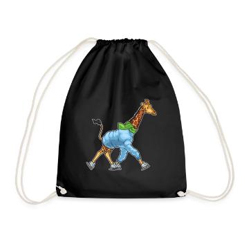 Patins de patinage sur glace Girafe - Sac de sport léger - noir - Devant