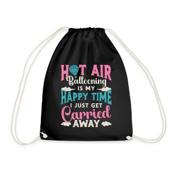 La montgolfière est mon pilote de ballon Happy Time - Sac de sport léger - noir - Devant