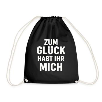 Heureusement que vous m’avez - Sac de sport léger - noir - Devant
