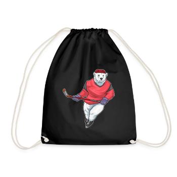 Polar Bear Bâtons de hockey sur glace - Sac de sport léger - noir - Devant