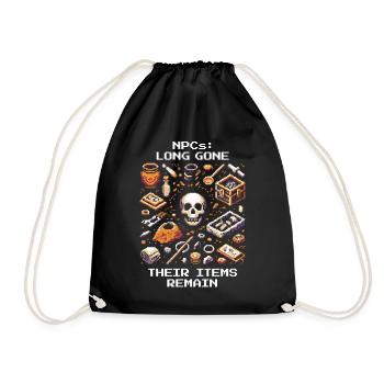 Disappeared Cultures | Archaeology Artifacts - Drawstring Bag - black - Front