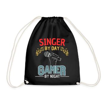 Zocker & Sänger Gaming Gesangverein - Sac de sport léger - noir - Devant