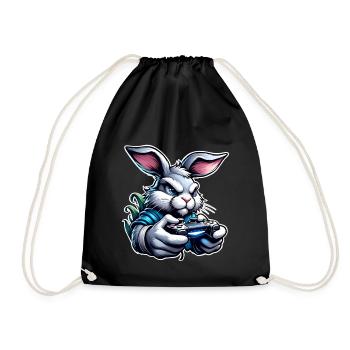 Gaming Hase - Turnbeutel - Schwarz - Vorne