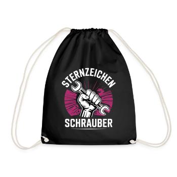 Sternzeichen Schrauber – - Turnbeutel - Schwarz - Vorne