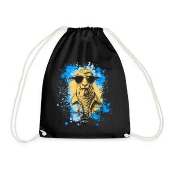 Bleat Mode: Activated - Drawstring Bag - black - Front