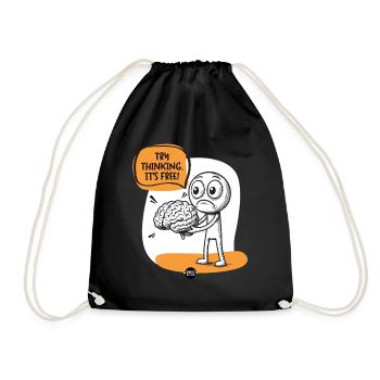 Brain. Some Assembly Required. - Drawstring Bag - black - Front