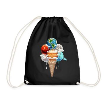 Planète Glace Crème Cosmique One Ball - Sac de sport léger - noir - Devant