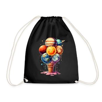 Cream Planet Waffle Système solaire de crème glacée - Sac de sport léger - noir - Devant