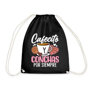 Cafecito Conchas Por Siempre Funny Mexican Sweet - Sac de sport léger - noir - Devant