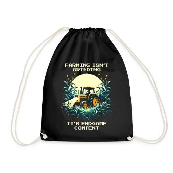 Agriculture = Fin de partie | Pas de mode tutoriel - Sac de sport léger - noir - Devant