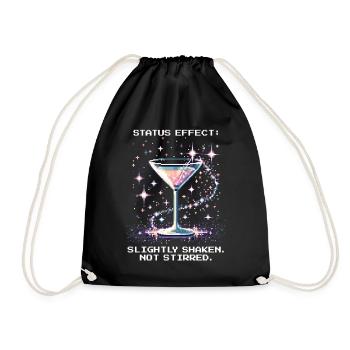 Status: Slightly Shaken | Bond Approved Cocktails - Turnbeutel - Schwarz - Vorne