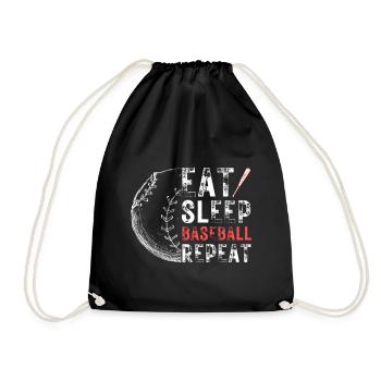 Baseball Fan Spruch Baseballteam - Turnbeutel - Schwarz - Vorne