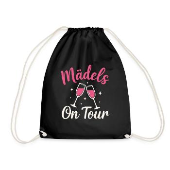 Filles En Tournée, Coupes à , Design de Fête - Sac de sport léger - noir - Devant