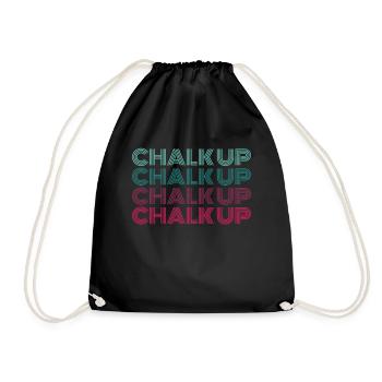 Boulderer Chalk Up Bouldern - Turnbeutel - Schwarz - Vorne