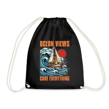 Navigation Vue sur l’océan Cure Everything Pêcheur - Sac de sport léger - noir - Devant