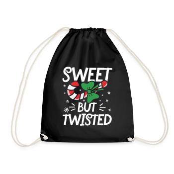 Sweet but twisted - Turnbeutel - Schwarz - Vorne