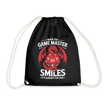 When the Gamemaster Smiles – It's Already Too Late - Turnbeutel - Schwarz - Vorne
