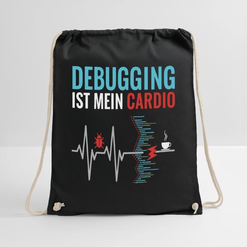 Debugging ist mein Cardio - Programmierer Nerd Turnbeutel