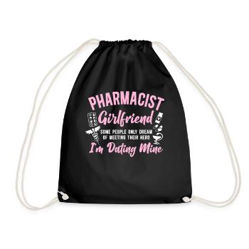 Pharmacy Tech Technician - Drawstring Bag - black - Front