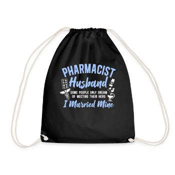 Pharmacy Tech Technician - Drawstring Bag - black - Front