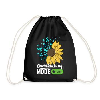 Anxiety disorder Anxiety disorder - Drawstring Bag - black - Front