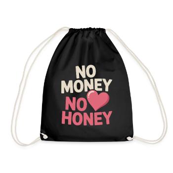 Pas d’argent pas de miel Ironique Argent Dire Fête - Sac de sport léger - noir - Devant