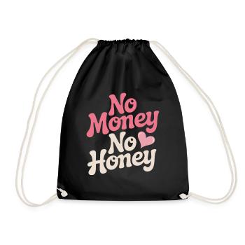 Pas d’argent pas de miel Ironique Argent Dire Fête - Sac de sport léger - noir - Devant