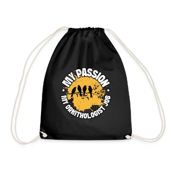 Ornithologue Ma passion Mon ornithologue Birding - Sac de sport léger - noir - Devant