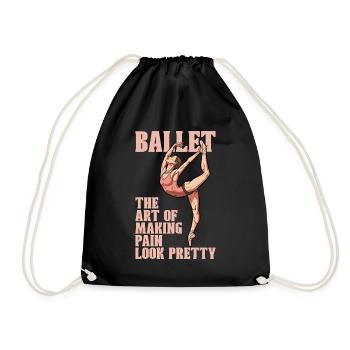Ballet L’art de faire danser Sport Danseur de ballet - Sac de sport léger - noir - Devant