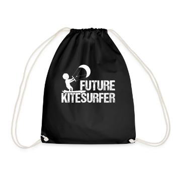 Kiteboarding bébé - Future Kitesurfer - Sac de sport léger - noir - Devant