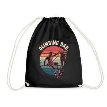 Papa grimpeur - Sac de sport léger - noir - Devant