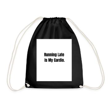 Running Late – Fitness Level: Zero - Sac de sport léger - noir - Devant