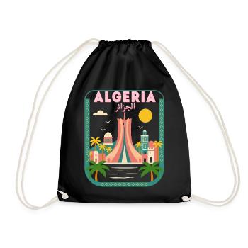 Algérie DZ Algeria - Drawstring Bag - black - Front