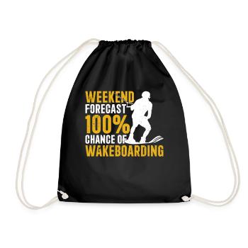Prévisions week-end 100 % de chance de Wakeboard - Sac de sport léger - noir - Devant