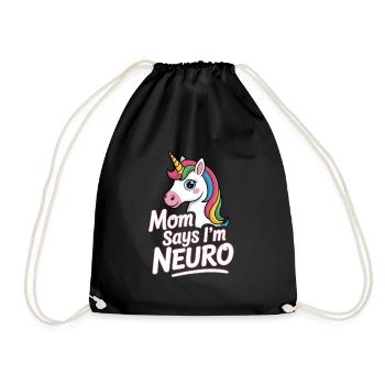 Neurodivers - Drawstring Bag - black - Front