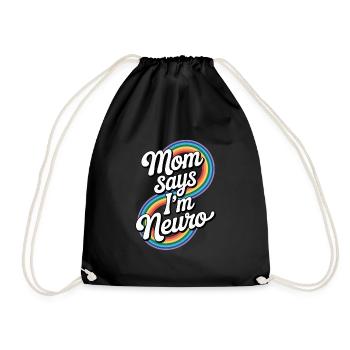 Neurodivers - Drawstring Bag - black - Front
