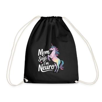 Neurodivers - Drawstring Bag - black - Front