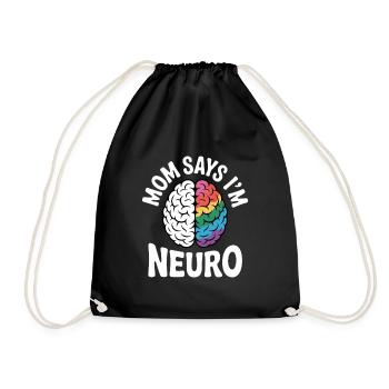 Neurodivers - Drawstring Bag - black - Front