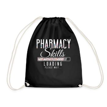 Pharmacy Tech Technician - Drawstring Bag - black - Front