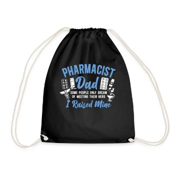 Pharmacy Tech Technician - Drawstring Bag - black - Front