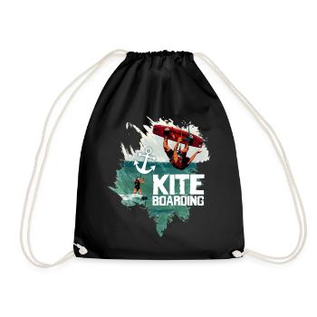 Ride the Wind - Drawstring Bag - black - Front